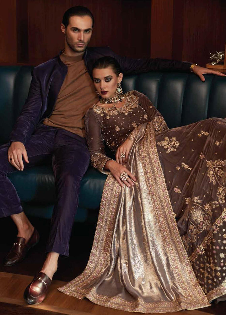 Destiny by Mushq Embroidered Velvet Suits Unstitched 3 Piece MQ22D MV22-05 Elysium - Luxury Collection
