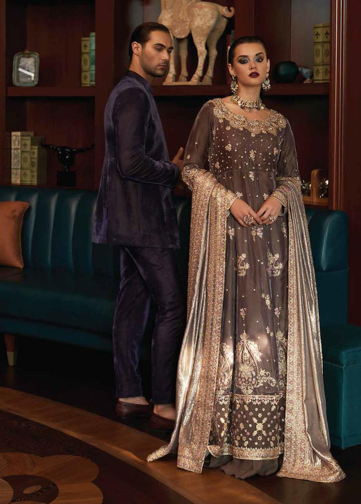 Destiny by Mushq Embroidered Velvet Suits Unstitched 3 Piece MQ22D MV22-05 Elysium - Luxury Collection