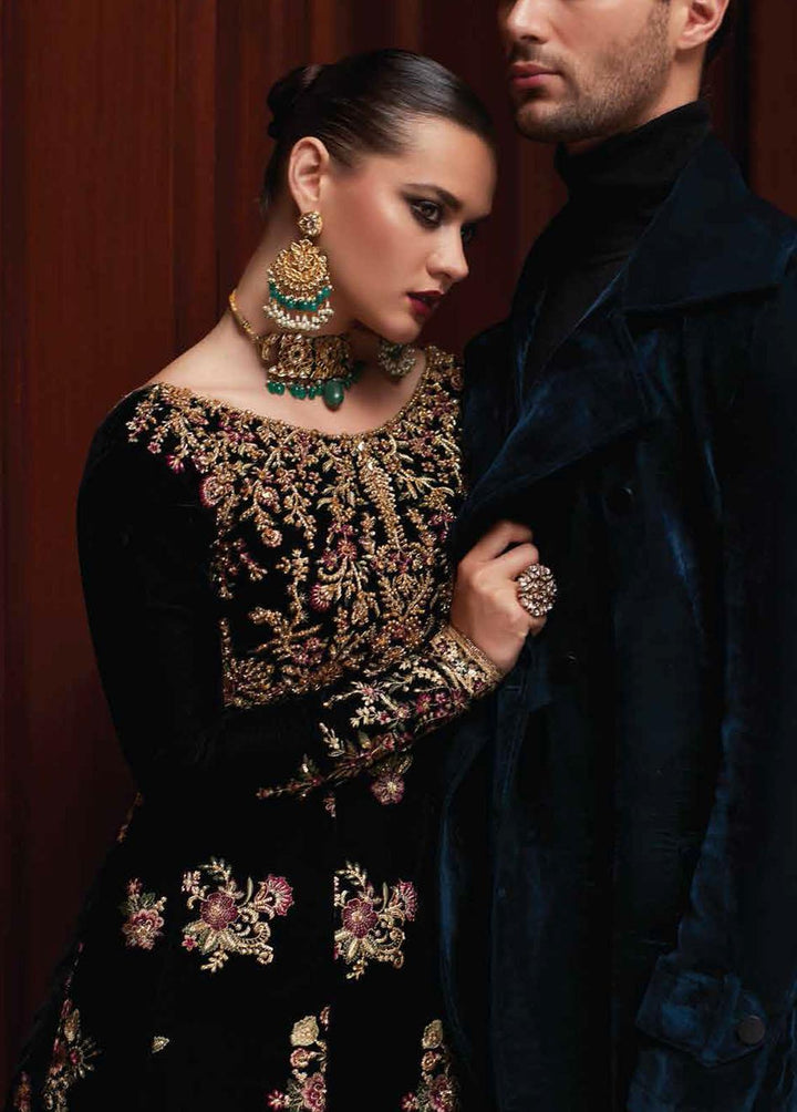 Destiny by Mushq Embroidered Velvet Suits Unstitched 3 Piece MQ22D MV22-06 Euphoria - Luxury Collection