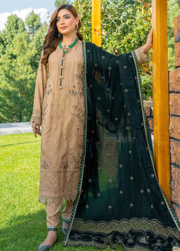 Destiny By Riaz Arts Embroidered Wool Suit Unstitched 3 Piece RA24DU D-03 - Winter Collection