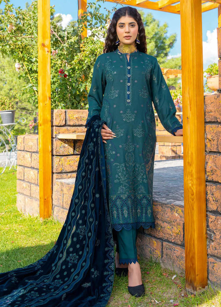 Destiny By Riaz Arts Embroidered Wool Suit Unstitched 3 Piece RA24DU D-04 - Winter Collection