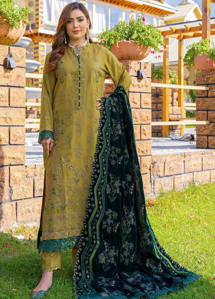 Destiny By Riaz Arts Embroidered Wool Suit Unstitched 3 Piece RA24DU D-06 - Winter Collection