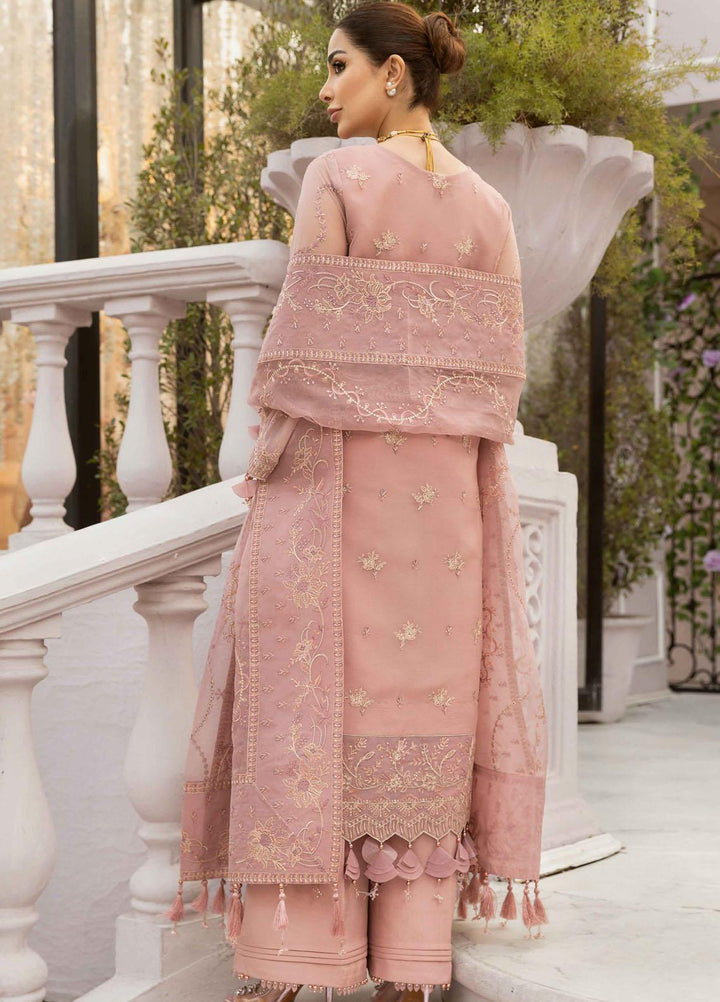 Dhaagay By Alizeh Fashion Embroidered Chiffon Suits Unstitched 3 Piece AFB23D 02 Abir - Formal Collection