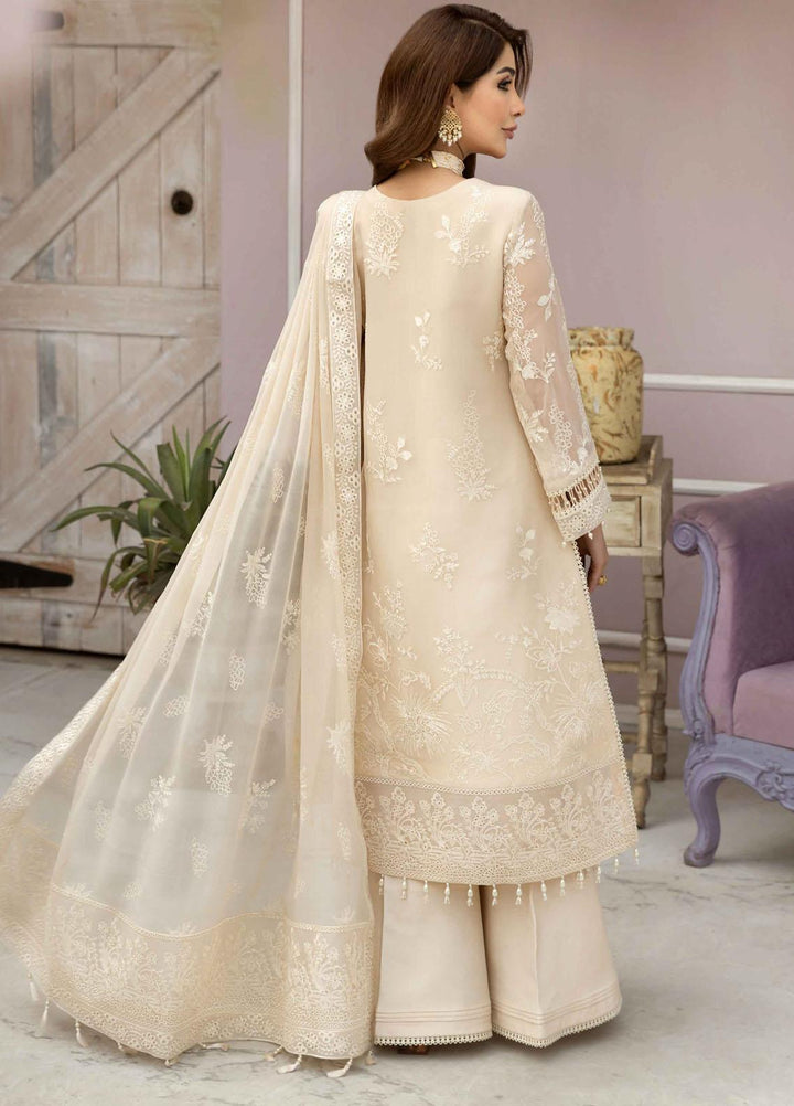 Dhaagay By Alizeh Fashion Embroidered Chiffon Suits Unstitched 3 Piece AFB23D 03 Motiya - Formal Collection