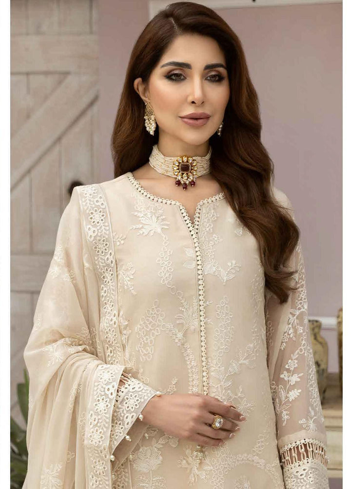 Dhaagay By Alizeh Fashion Embroidered Chiffon Suits Unstitched 3 Piece AFB23D 03 Motiya - Formal Collection