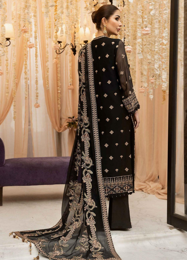 Dhaagay By Alizeh Fashion Embroidered Chiffon Suits Unstitched 3 Piece AFB23D 04 Mirha - Formal Collection