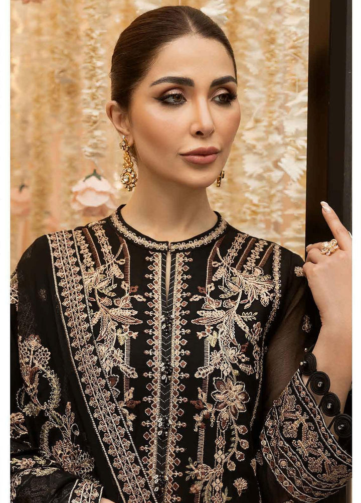 Dhaagay By Alizeh Fashion Embroidered Chiffon Suits Unstitched 3 Piece AFB23D 04 Mirha - Formal Collection