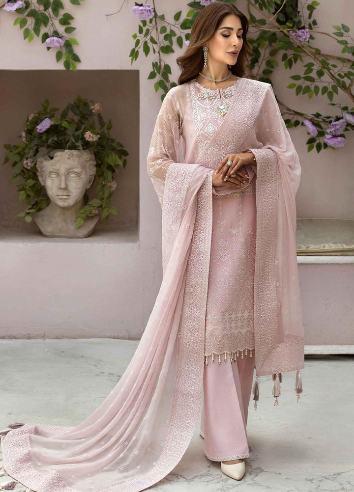 Dhaagay By Alizeh Fashion Embroidered Chiffon Suits Unstitched 3 Piece AFB23D 06 Gulnaz - Formal Collection