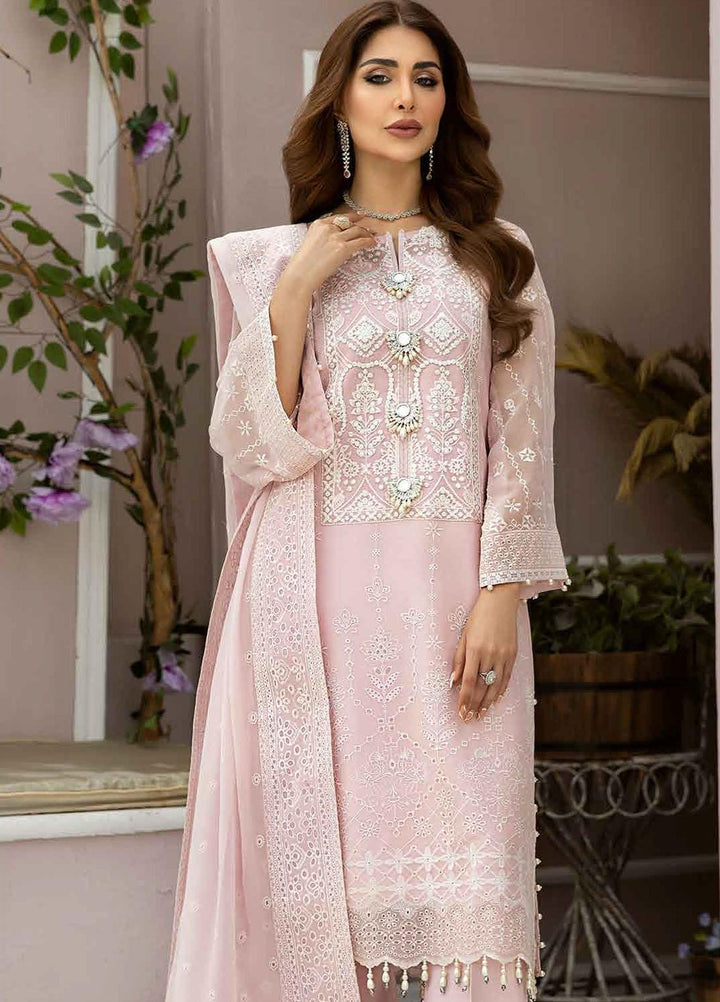 Dhaagay By Alizeh Fashion Embroidered Chiffon Suits Unstitched 3 Piece AFB23D 06 Gulnaz - Formal Collection
