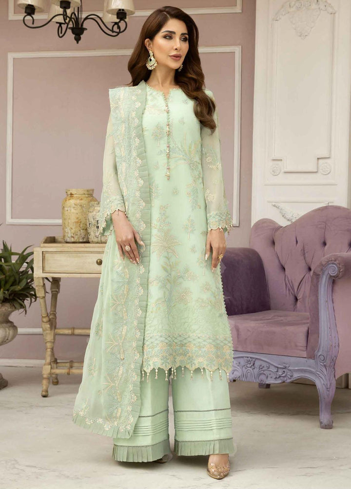 Dhaagay By Alizeh Fashion Embroidered Chiffon Suits Unstitched 3 Piece AFB23D 09 Rameen - Formal Collection