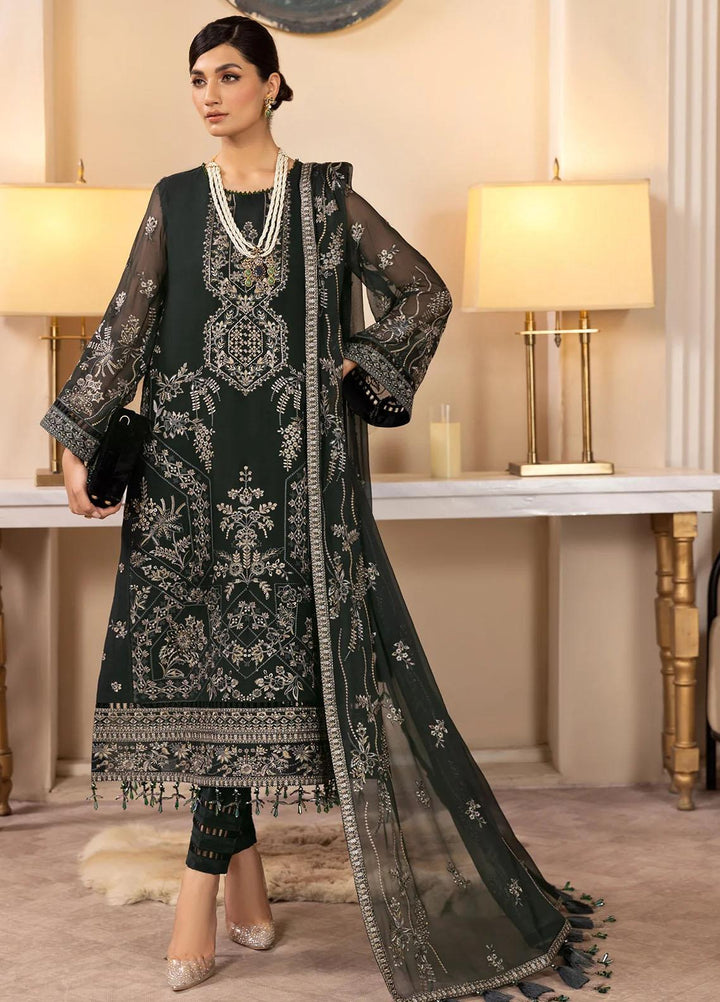 Dhaagay By Alizeh Fashion Embroidered Chiffon Suits Unstitched 3 Piece AFB23D-V2 D-02 Anisa - Formal Collection