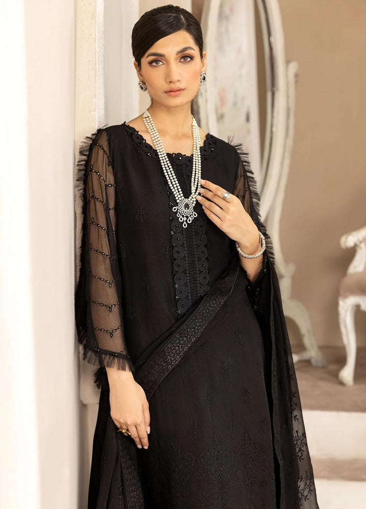 Dhaagay By Alizeh Fashion Embroidered Chiffon Suits Unstitched 3 Piece AFB23D-V2 D-10 Anita - Formal Collection