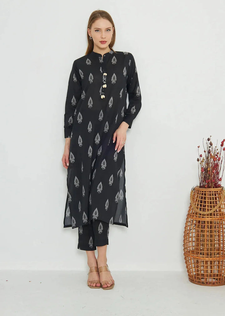 Dhaga Pret Printed Cambric 2 Piece Suit Matching Separate 0038