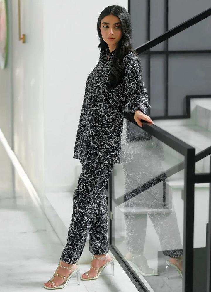 Dhaga Pret Printed Soft Crepe 2 Piece Tinsel