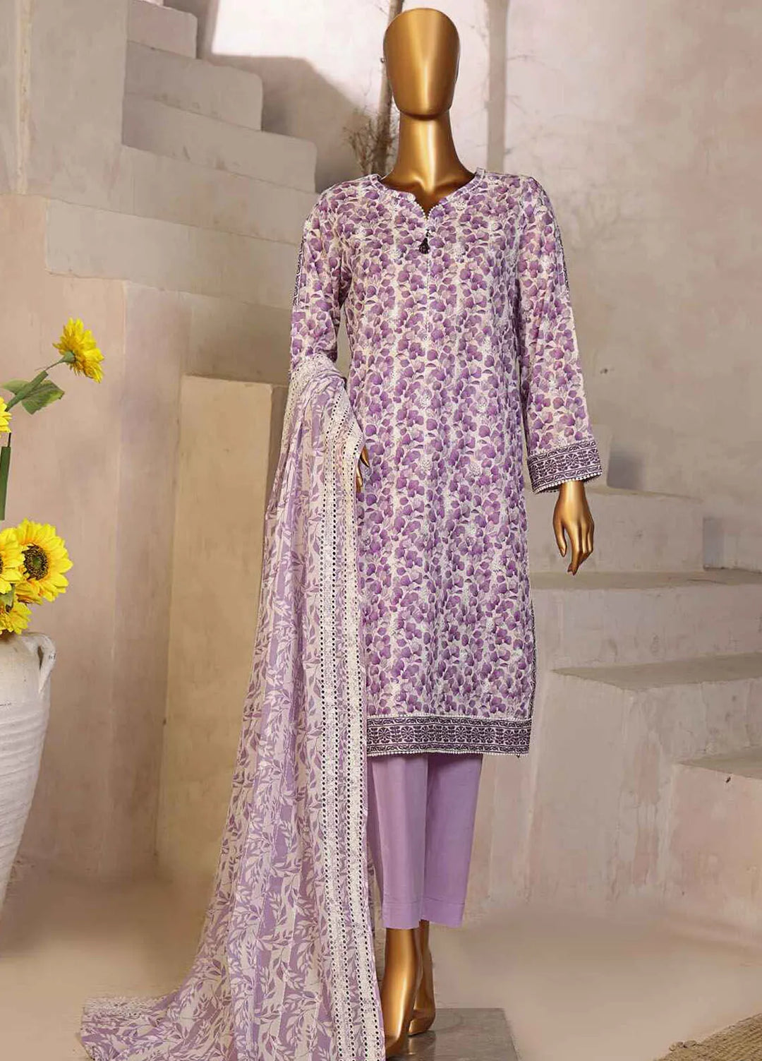 Dhagakari by HZ Textiles Embroidered Lawn Suits Unstitched 3 Piece HZ25DH DEC-992 - Summer Collection