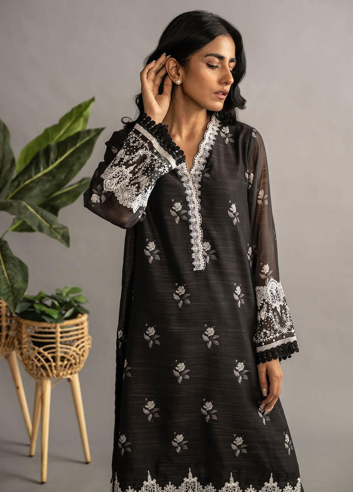 Dhanak Casual Pret Embroidered Munar 2 Piece Suit DC-2073 BLACK