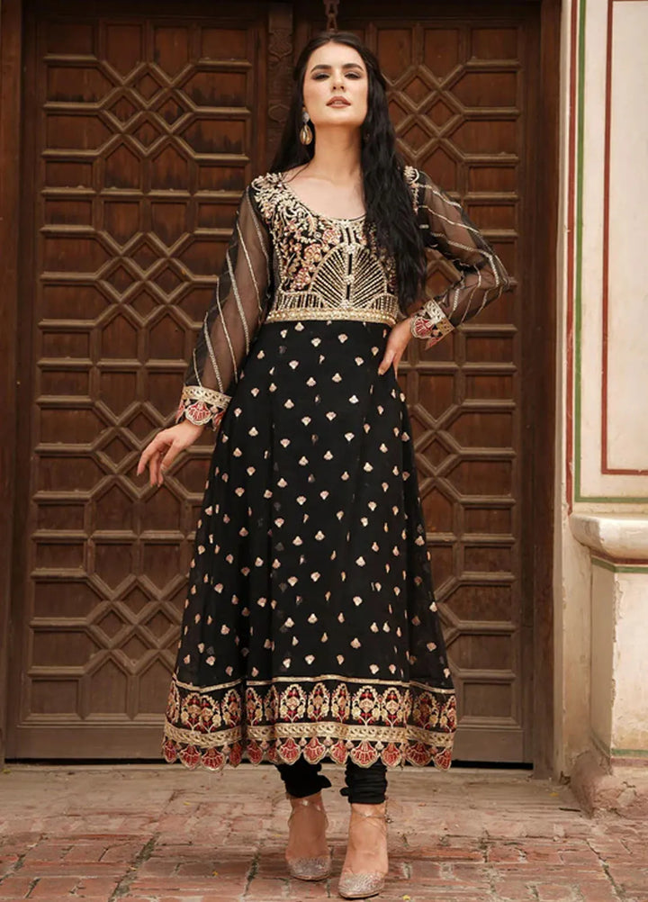 Dhanak By Ayat Pret Embroidered Net 3 Piece Suit Kajal