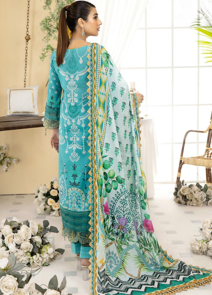 Dhanak By Mirha Embroidered Lawn Suits Unstitched 3 Piece MR22D 07 Feroz - Festive Collection