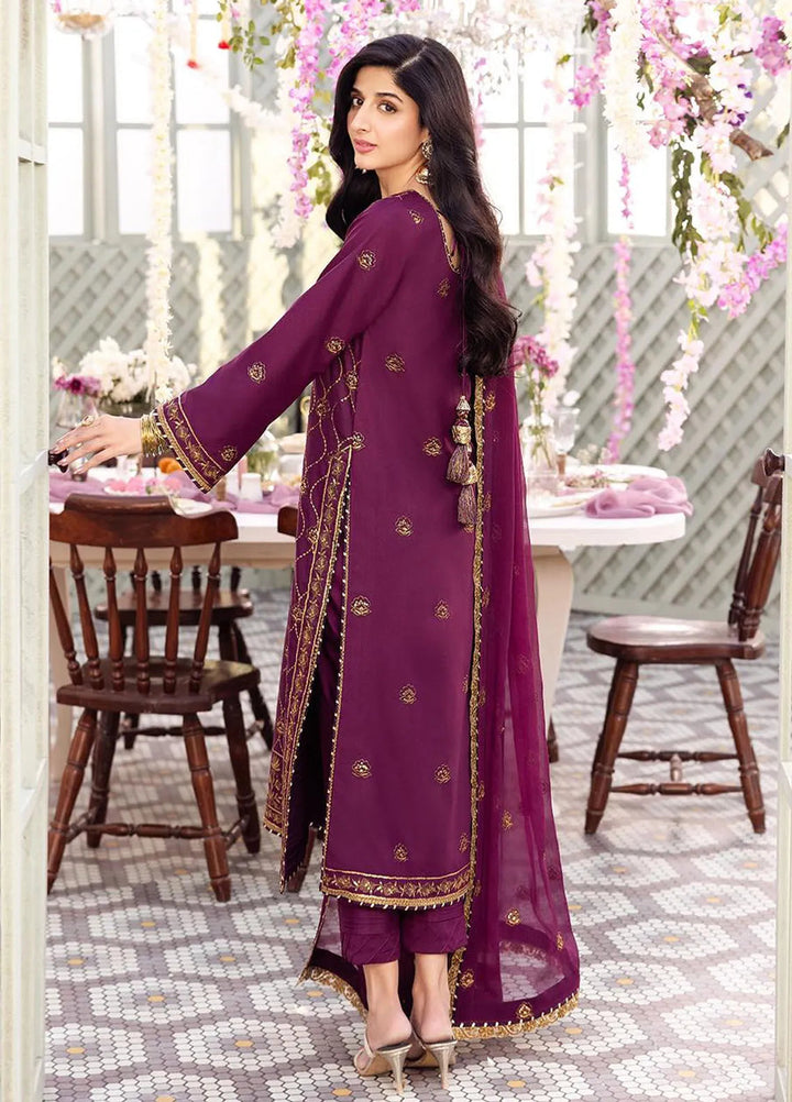 Dhanak Rang by Asim Jofa Embroidered Silk Suit Unstitched 3 Piece AJ24DR AJCF-07 - Festive Collection