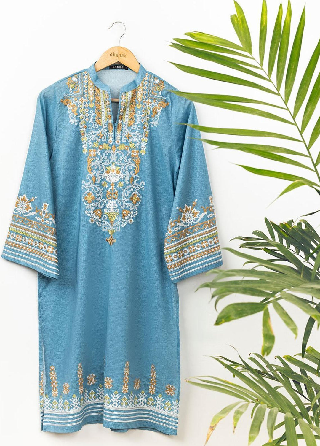 Dhanak Casual Pret Lawn Shirt DC-0381 BLUE