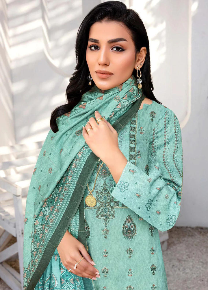 Insiya Clothing Embroidered Cambric Suits Unstitched 3 Piece INS23DK DK-08 - Winter Collection