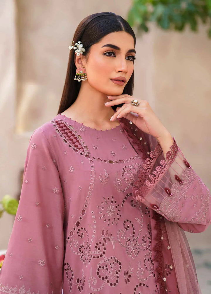 Dhoop Kinaray By Nureh Chikankari Lawn Suits Unstitched 4 Piece NU24DK NS-136 - Summer Collection