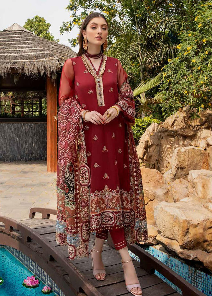 Diamond Dust by Charizma Embroidered Organza Suits Unstitched 3 Piece CRZ21DF DD-03 - Formals Collection