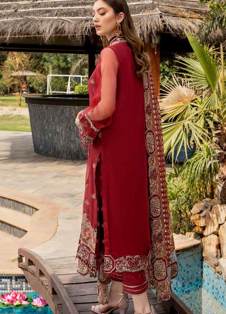 Diamond Dust by Charizma Embroidered Organza Suits Unstitched 3 Piece CRZ21DF DD-03 - Formals Collection