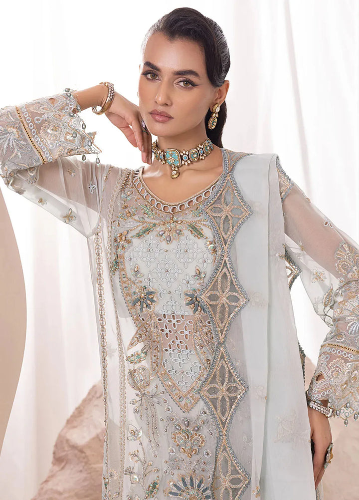 Diara Couture Pret Embroidered Chiffon 3 Piece Suit Asma-SF-13