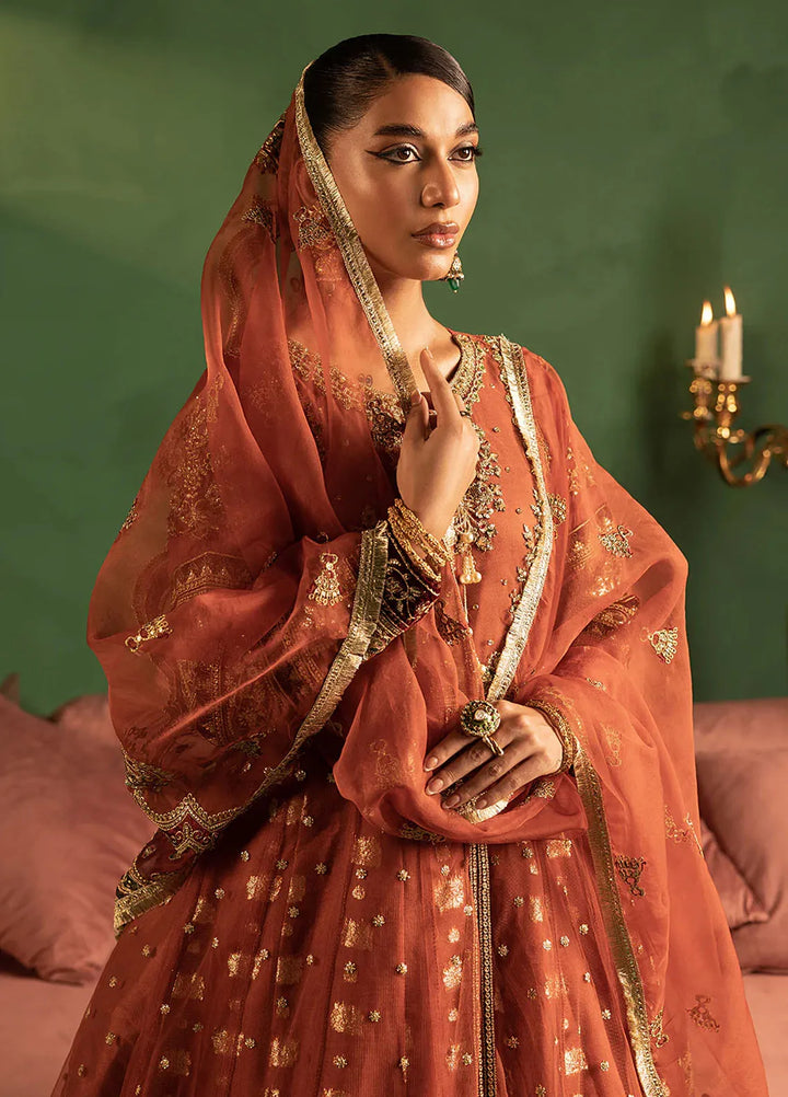 Diara Couture Pret Embroidered Net 3 Piece Suit Anarkali-US-607