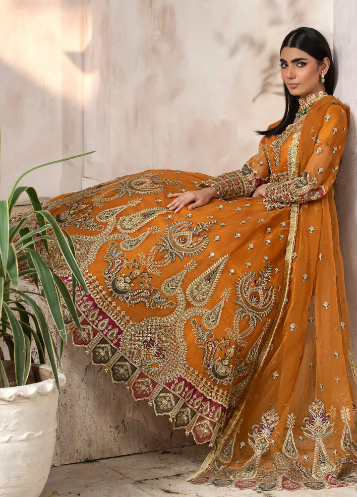 Diara Couture Pret Embroidered Organza 3 Piece Suit Inaya - Df-03