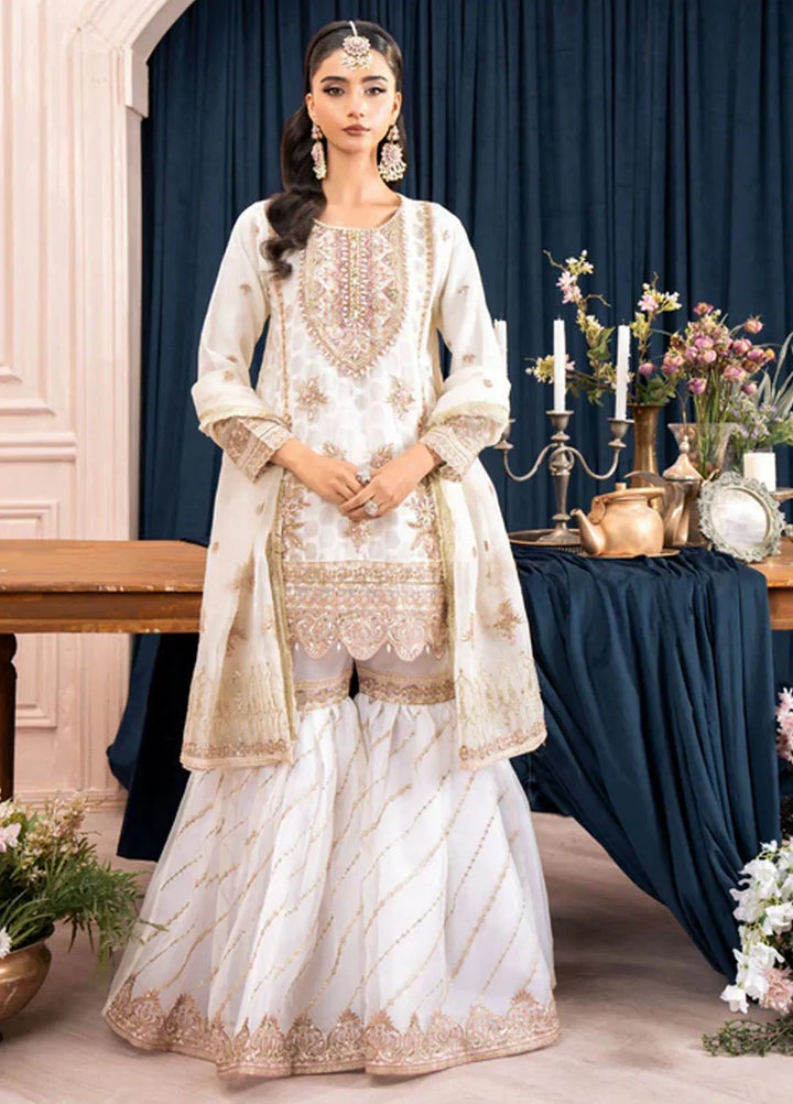 Diara Couture Pret Embroidered Organza 3 Piece Suit US-493 Shahnoor