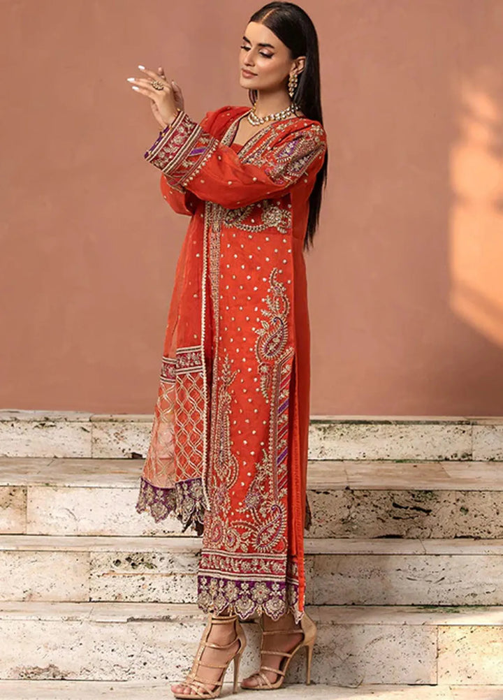 Diara Couture Pret Embroidered Organza 3 Piece Suit US-582 Zuri