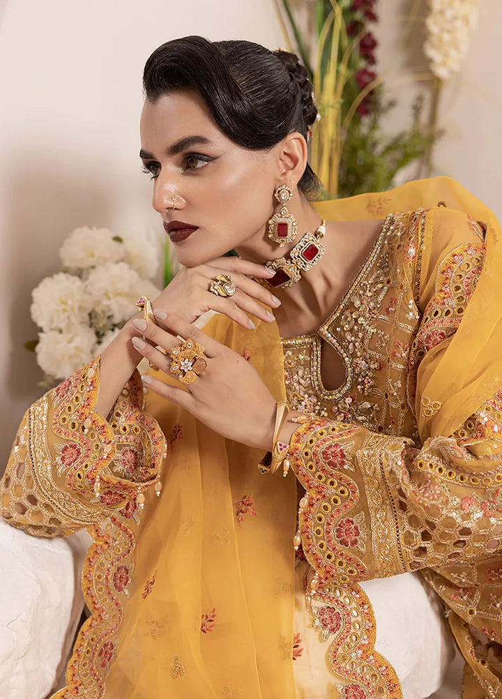 Diara Couture Pret Embroidered Organza 3 Piece Suit Zafia-US-646
