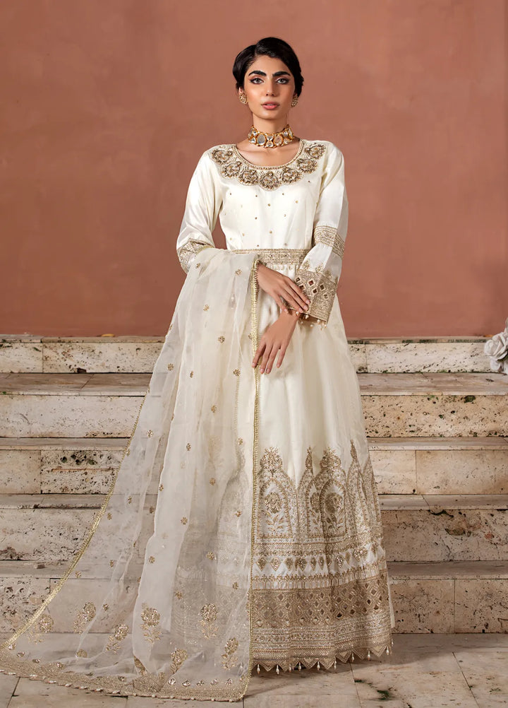 Diara Couture Pret Embroidered Raw Silk 3 Piece Suit Kehkashan - Us-596