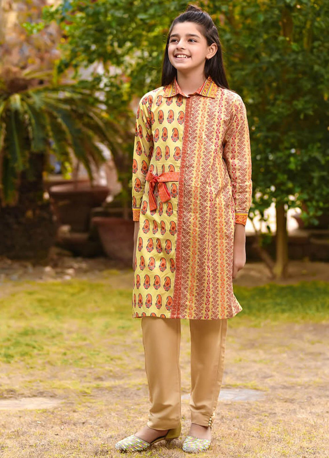 Ochre Girls 2 Piece - Digital Printed Summer Lawn OPL-64