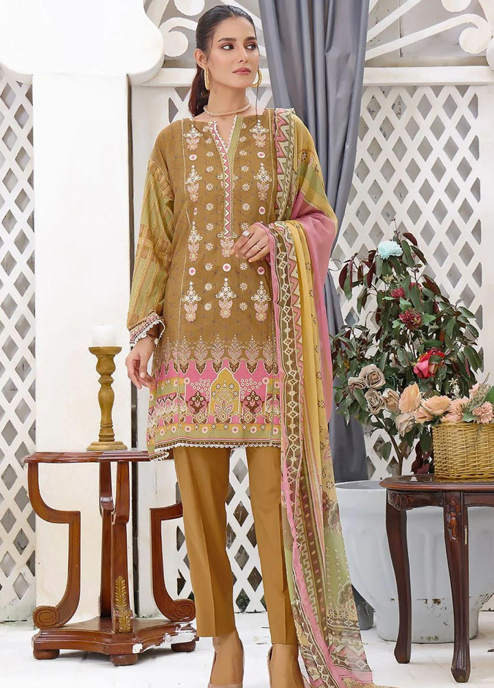 Dilara By Khas Embroidered Lawn Suits Unstitched 3 Piece KHS23D KC-1408 - Summer Collection