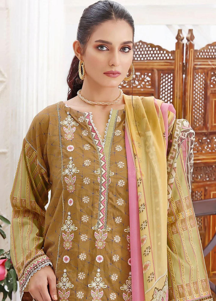 Dilara By Khas Embroidered Lawn Suits Unstitched 3 Piece KHS23D KC-1408 - Summer Collection