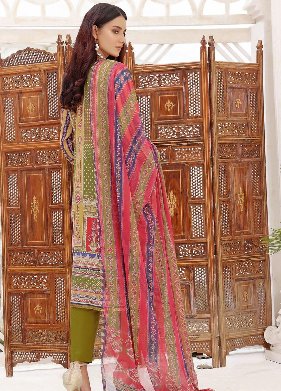 Dilara By Khas Embroidered Lawn Suits Unstitched 3 Piece KHS23D KC-1409 - Summer Collection