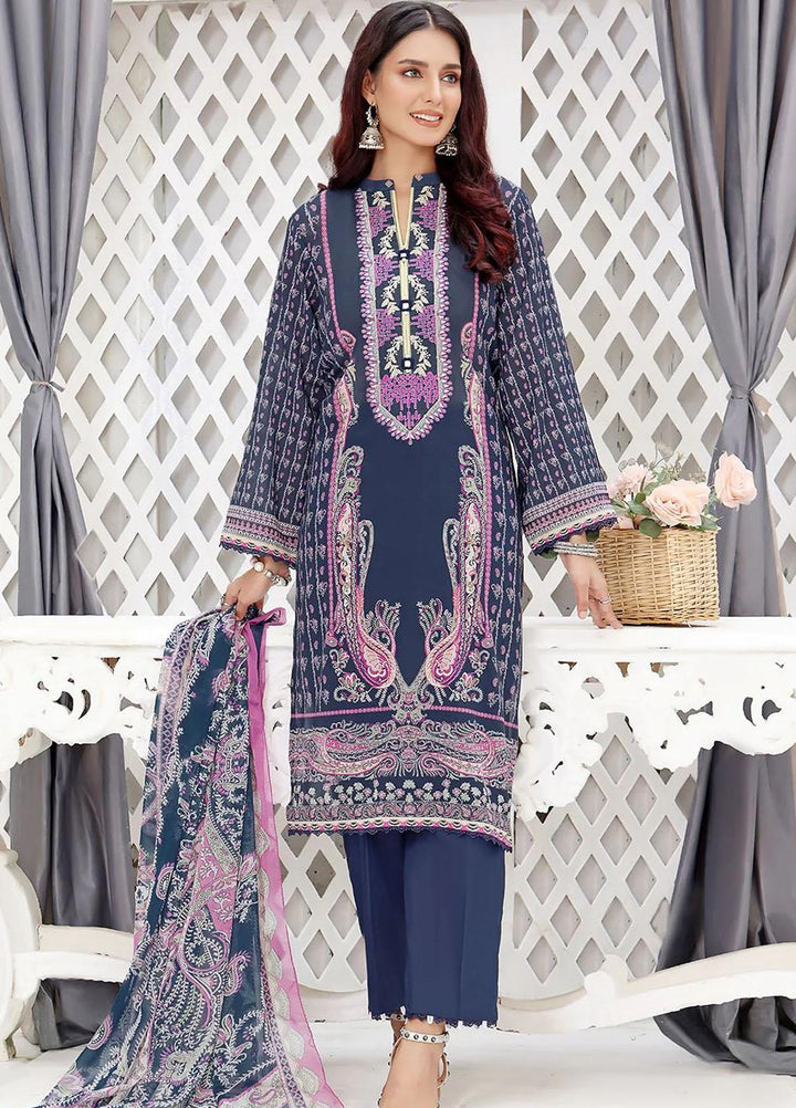 Dilara By Khas Embroidered Lawn Suits Unstitched 3 Piece KHS23D KC-1410 - Summer Collection