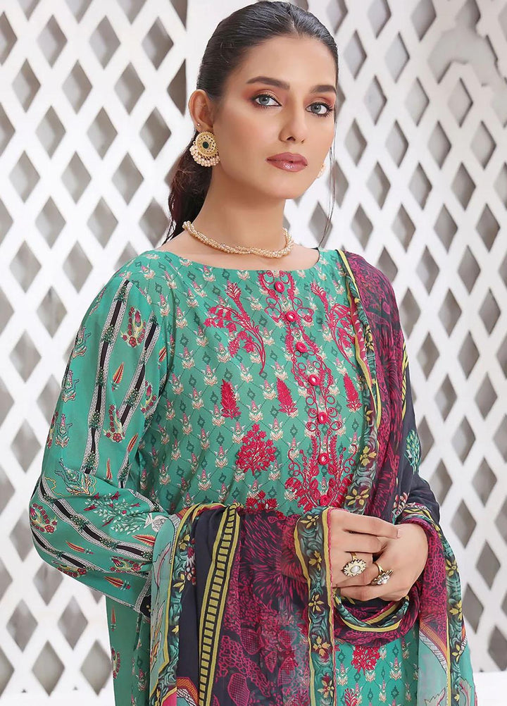 Dilara By Khas Embroidered Lawn Suits Unstitched 3 Piece KHS23D KC-1412 - Summer Collection