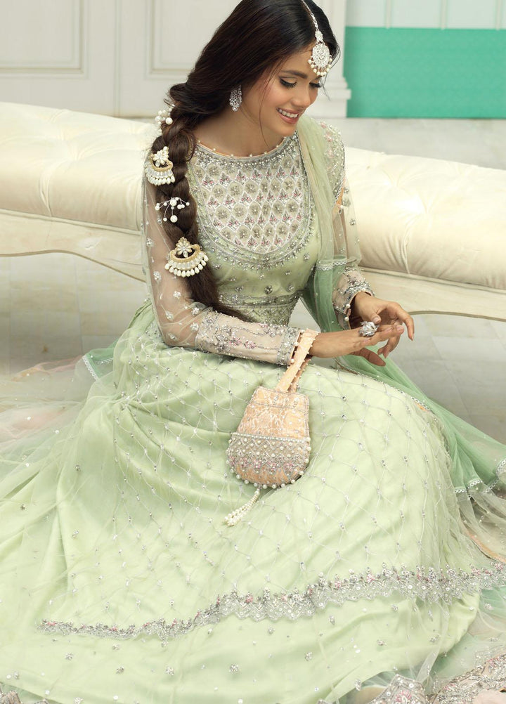 Zaaviay Luxury Pret Embroidered Net 3 Piece Dress NAAZ