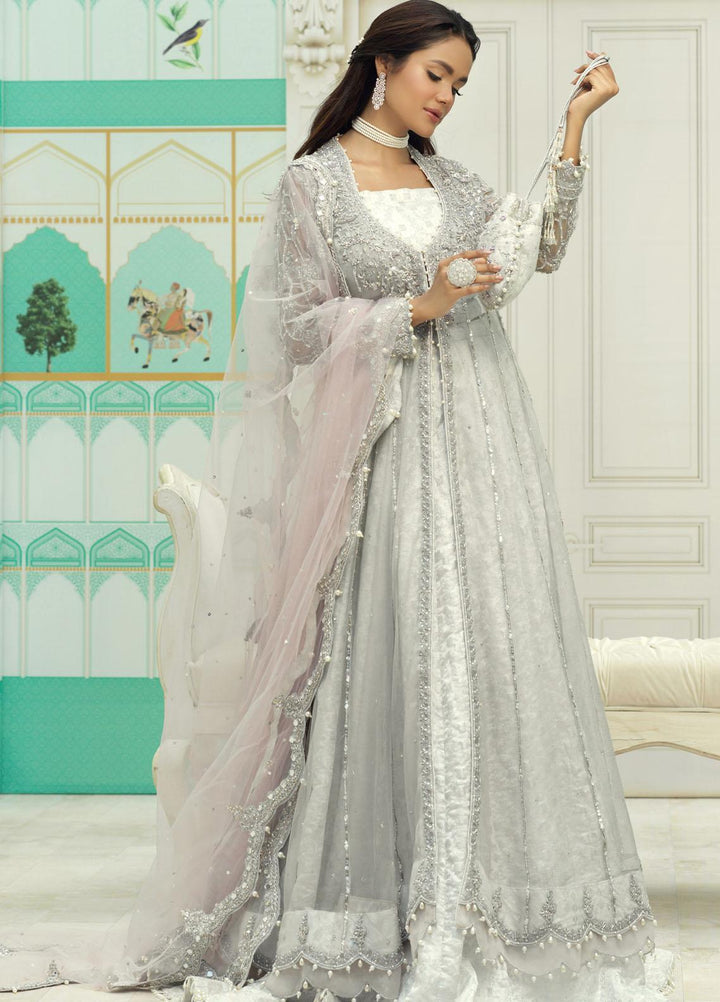 Zaaviay Luxury Pret Embroidered Net 3 Piece Dress FARA