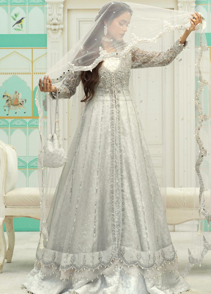 Zaaviay Luxury Pret Embroidered Net 3 Piece Dress FARA