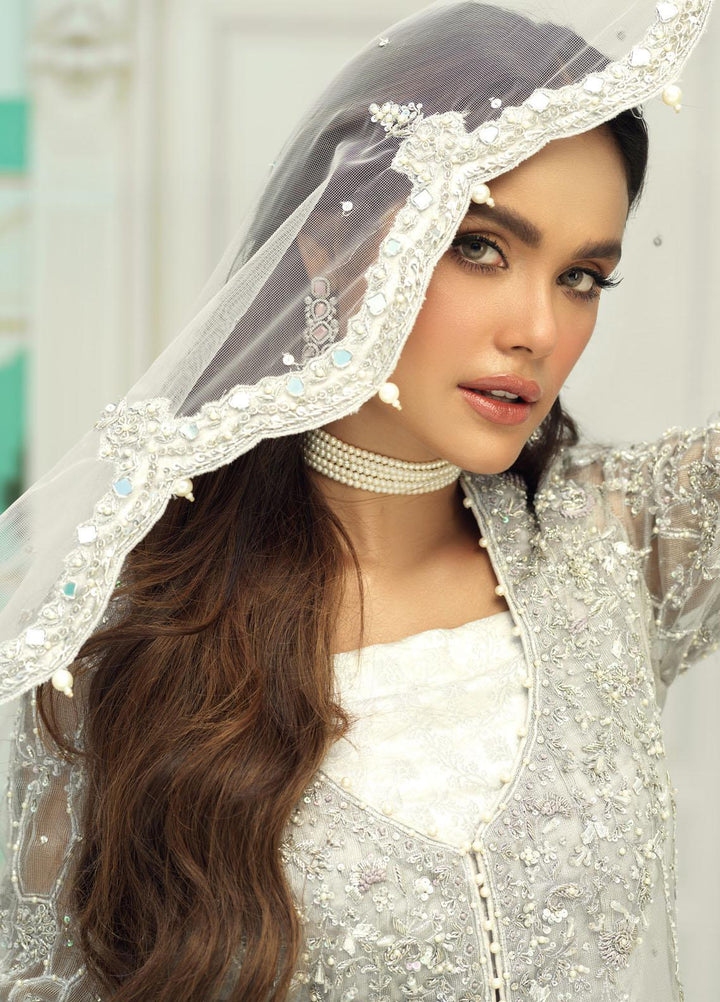 Zaaviay Luxury Pret Embroidered Net 3 Piece Dress FARA