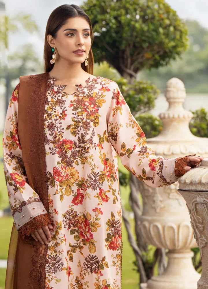 Diva By Humdum Embroidered Karandi Suit Unstitched 3 Piece HD24DK D-6 - Winter Collection