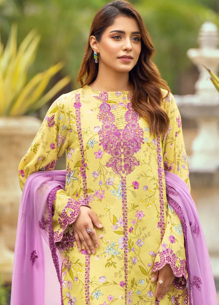 Diva By Humdum Embroidered Karandi Suit Unstitched 3 Piece HD24DK D-9 - Winter Collection