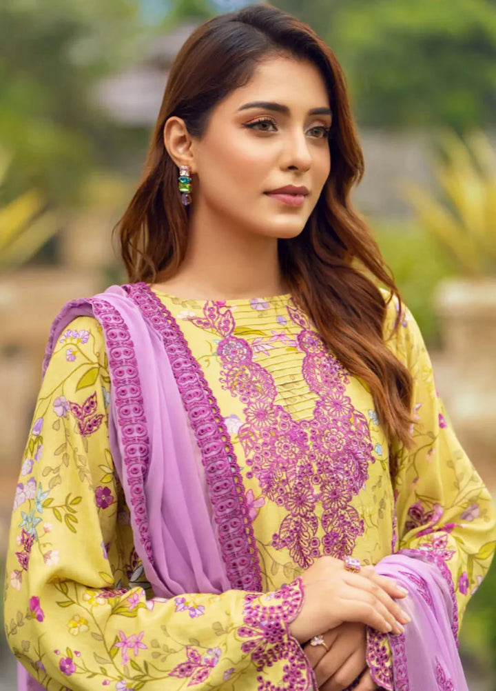 Diva By Humdum Embroidered Karandi Suit Unstitched 3 Piece HD24DK D-9 - Winter Collection