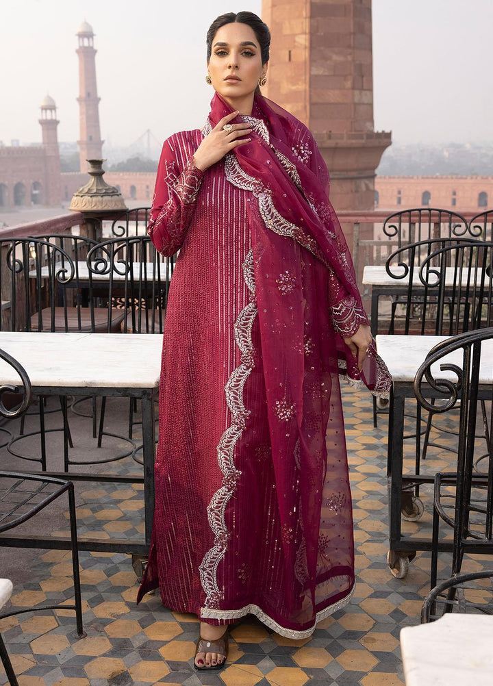 Durnaz By Sahane Embroidered Raw Silk Suits Unstitched 3 Piece SNE23DR BR-1202 Sohani - Formal Collection