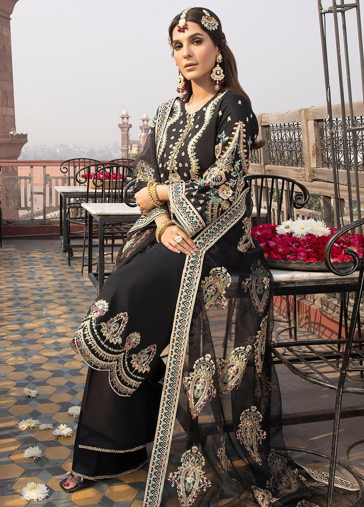 Durnaz By Sahane Embroidered Raw Silk Suits Unstitched 3 Piece SNE23DR BR-1204 Nayab - Formal Collection